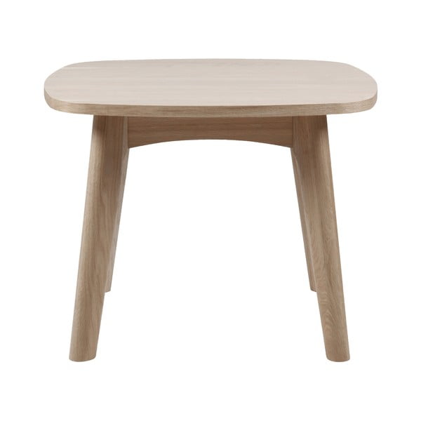 Stranska mizica s podnožjem iz hrastovega lesa Actona Marte, ⌀ 58 cm