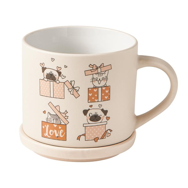 Bež/svetlo rjave porcelanaste skodelice v kompletu 2 ks 35 ml – Brandani-image-3