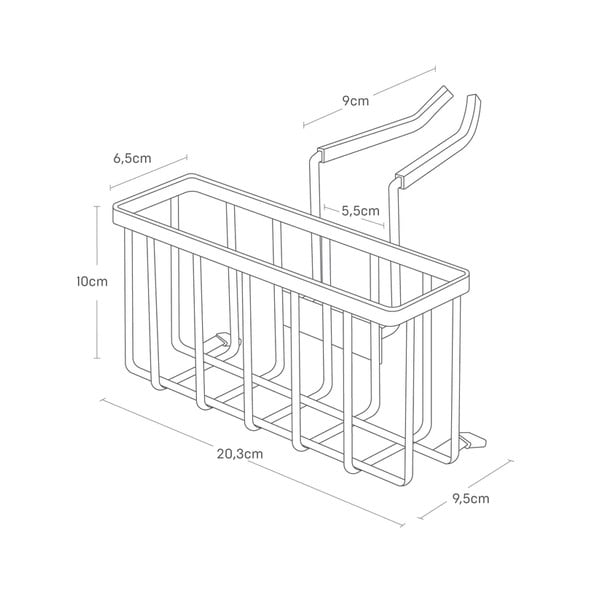 Kovinsko viseče držalo za gobico – YAMAZAKI-image-4