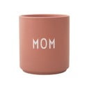 Rožnata/bež porcelanasta skodelica 300 ml Mom – Design Letters