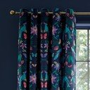 Modre zavese v kompletu 2 ks 117x229 cm Mya Tropical Bird – Catherine Lansfield
