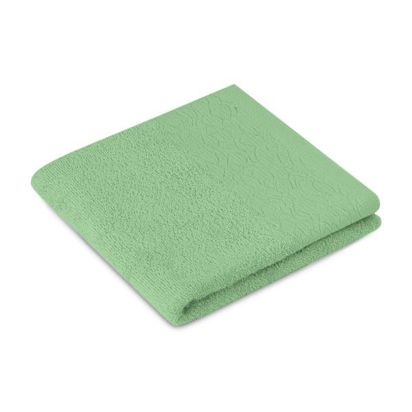 Svetlo zeleni frotirni bombažni komplet brisač 2 ks Flos – Restilo-image-1