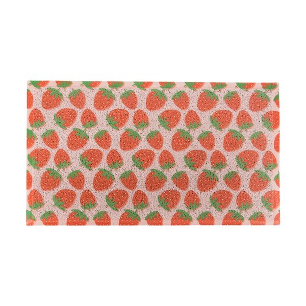 Predpražnik iz PVC-ja 40x70 cm Pink Strawberry – Artsy Doormats