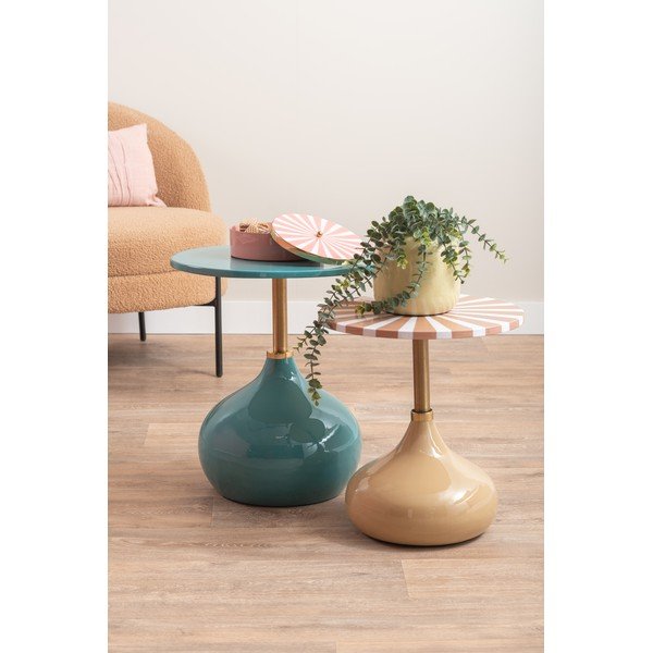 Kovinska okrogla stranska mizica ø 41 cm Candy Swirl – Leitmotiv-image-1