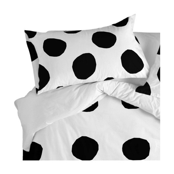 Komplet 2 bombažnih prevlek za vzglavnik Blanc Dot, 50 x 75 cm-image-1
