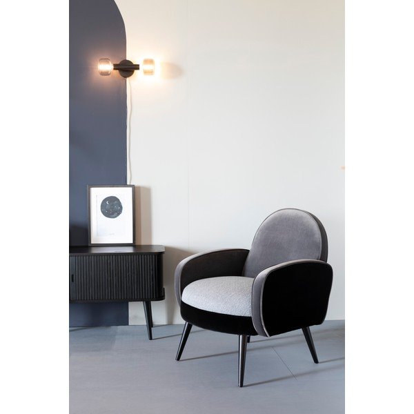 Črna komoda z drsnimi vrati Zuiver Barbier-image-3