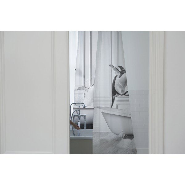 Zavesa za tuš 175x180 cm Showe Penguin – Little Nice Things-image-1