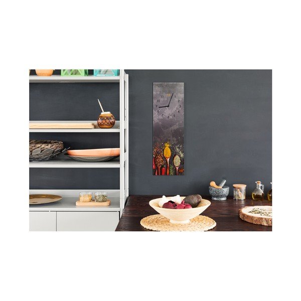 Stenska ura Styler Glassclock Spoons, 20 x 60 cm-image-1