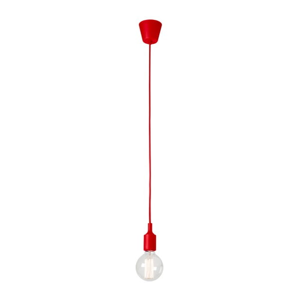 Rdeča viseča svetilka brez senčila SULION Sula
