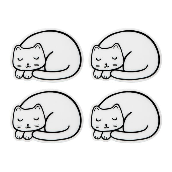 Komplet 4 podstavkov v obliki mačke Sass & Belle Cutie Cat