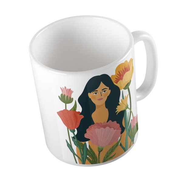 Bela keramična skodelica Butter Kings Flower Or Woman, 330 ml-image-3