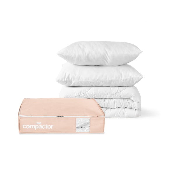 Vakuumska plastična škatla za pod posteljo 65x45x15,5 cm Pink Edition – Compactor-image-4