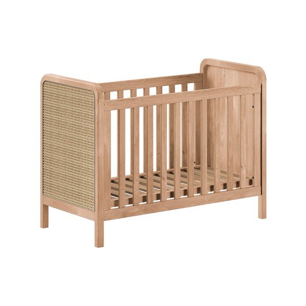 Otroška posteljica z nastavljivo višino 60x120 cm v naravni barvi Woods – Vipack
