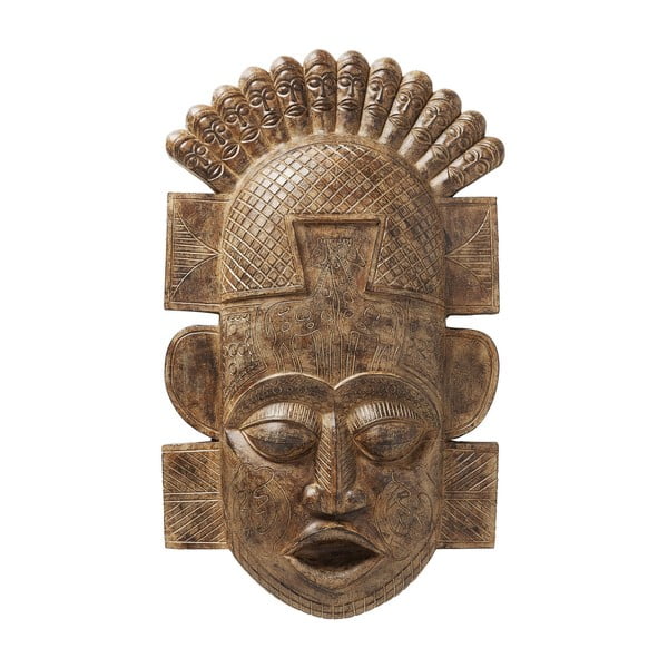Stenska dekoracija Kare Design Afriška maska, višina 90 cm