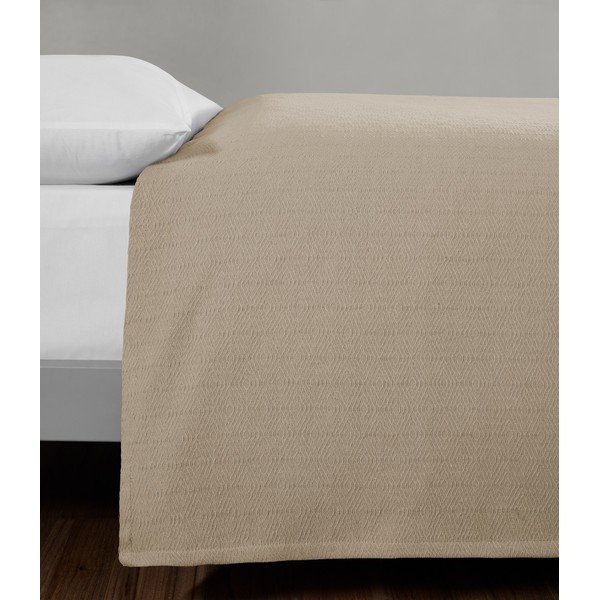 Bež bombažno pregrinjalo za zakonsko posteljo 200x230 cm Serenity – Mijolnir-image-3
