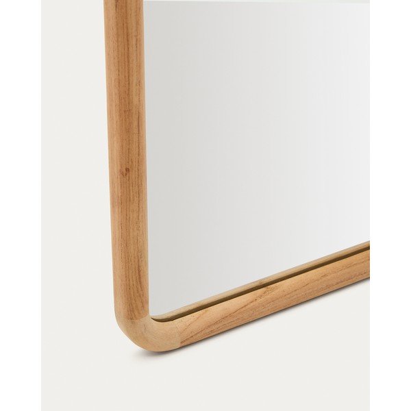 Stensko ogledalo z lesenim okvirjem 55x155 cm Milsa – Kave Home-image-4