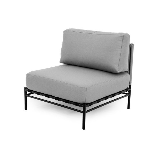 Svetlo siv modul vrtne sedežne garniture (sredinski modul) Dandy – Sit Sit-image-3