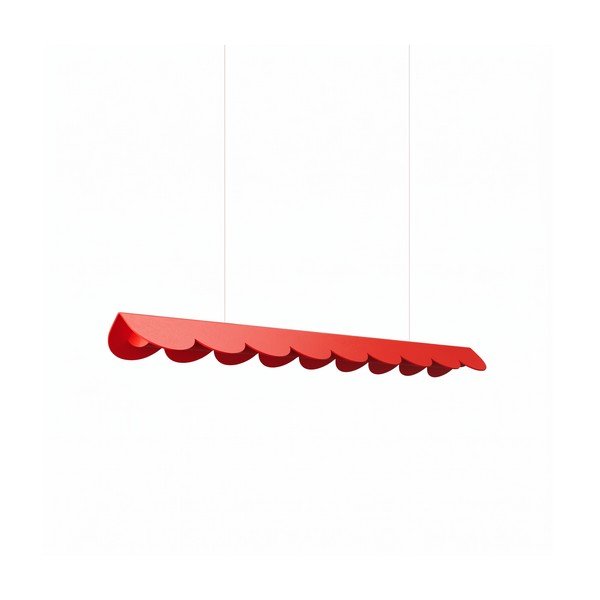 Rdeča aluminijasta LED viseča svetilka BISCUIT – Thoro
