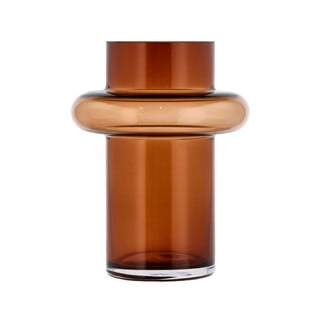 Vaza iz oranžnega stekla Lyngby Glas Tube, višina 20 cm