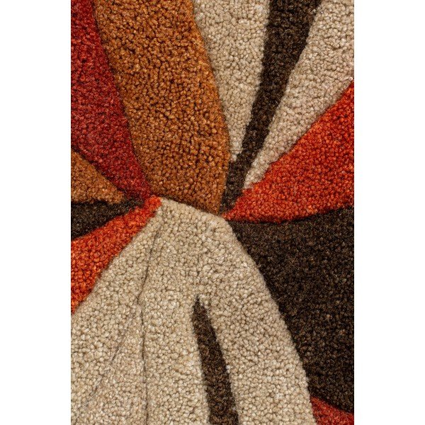 Oranžna preproga Flair Rugs Splinter, ⌀ 135 cm-image-1