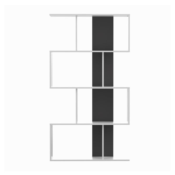 Bel/črn regal 89x165 cm Sigma – TemaHome