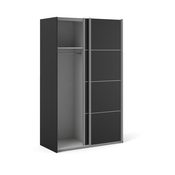 Črna omara Tvilum Verona, 122 x 202 cm-image-2