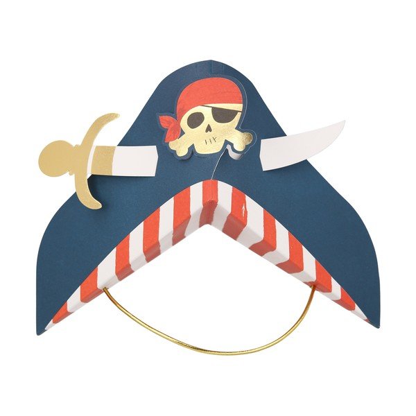 Papirnati klobučki v kompletu 8 ks Pirate – Meri Meri-image-4