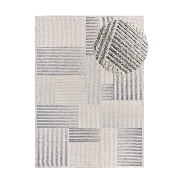 Svetlosivo-slonokoščena preproga 80x150 cm Baresa – Universal