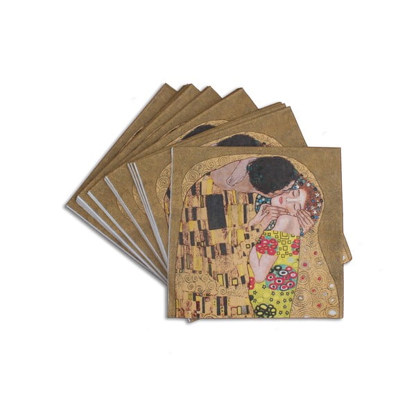 Gustav Klimt - Serviete za poljubljanje, 40 kosov