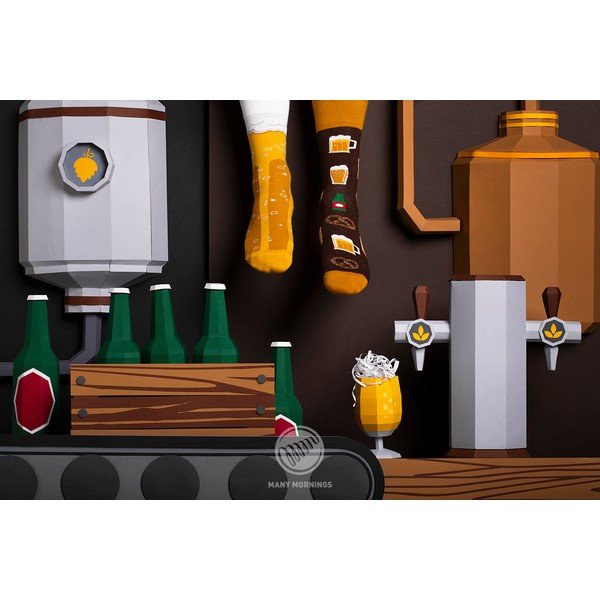 Nogavice Many Mornings Craft Beer, velikost 39-42-image-1