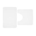 Bele kopalniške preproge za WC iz spominske pene v kompletu 2 ks 50x80 cm Anti-Bacterial – Catherine Lansfield