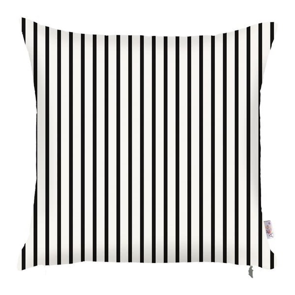 Črno-bela prevleka za vzglavnik Mike & Co. NEW YORK Pinky Light Stripes, 43 x 43 cm