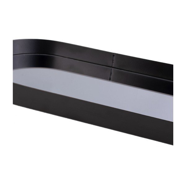 Črn pladenj z ogledalom PT LIVING Oval, širine 18 cm-image-1
