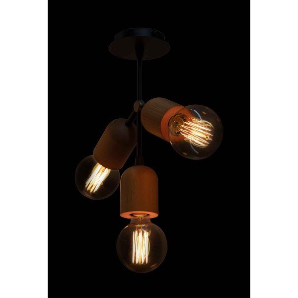 Viseča svetilka v črni in naravni barvi Dna - Squid Lighting-image-2