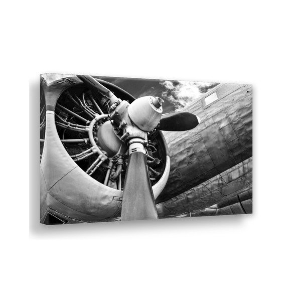 Slika Styler Canvas Silver Uno Plane, 85 x 113 cm-image-2