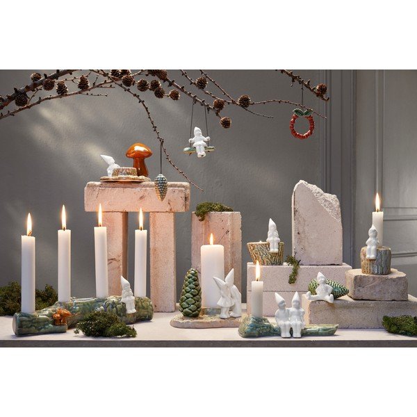 Porcelanast okrasek za jelko Wreath – Kähler Design-image-4