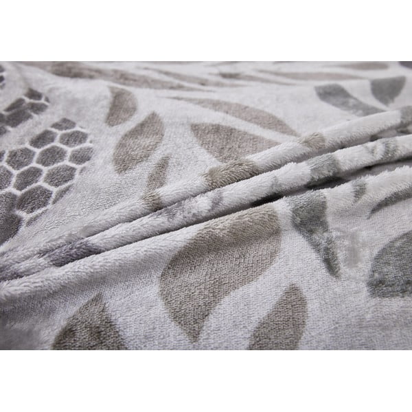 Siva enojna posteljnina iz mikropliša 140x200 cm Judith – My House-image-3