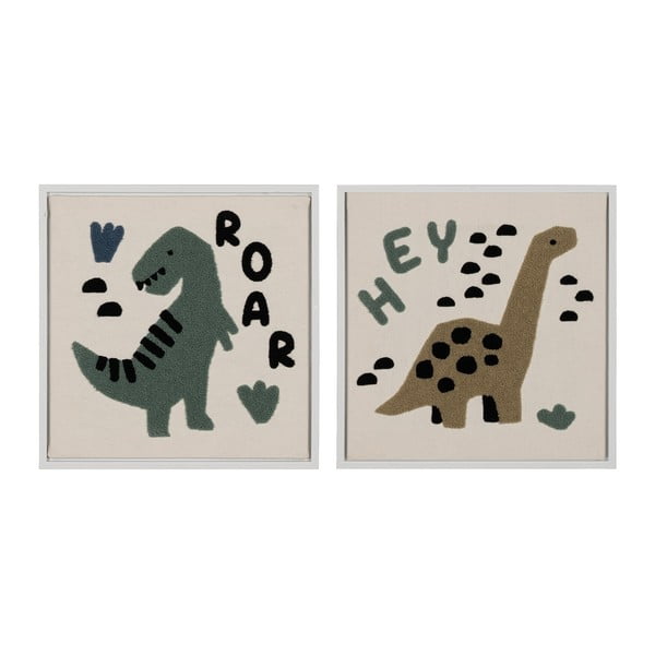 Otroške slike v kompletu 2 ks 30x30 cm Relief – Ixia