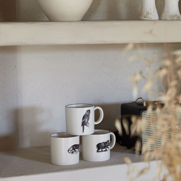 Črne/bež lončene skodelice v kompletu 4 ks 350 ml Elements – Costa Nova-image-4
