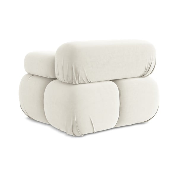 Bel žameten modul za sedežno garnituro (desni kot) Lokua – Makamii-image-4