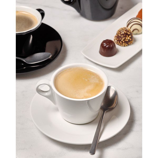 Bel porcelanast čajni krožniček ø 15,5 cm Barista – BonBistro-image-1