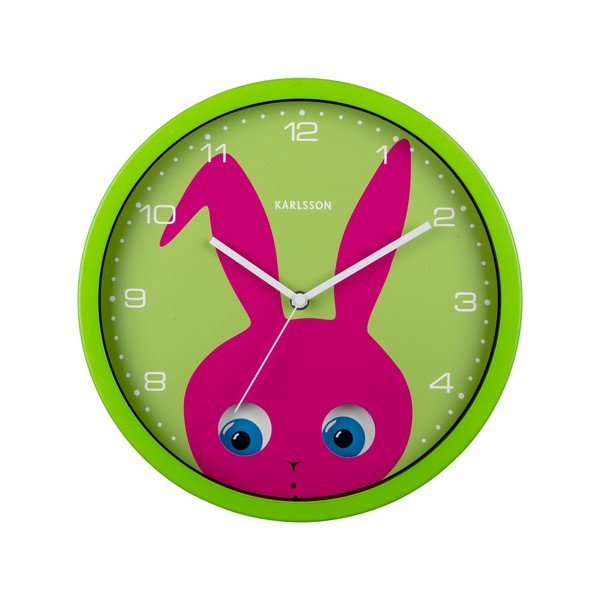 Otroška ura ø 31 cm Peekaboo Bunny – Karlsson