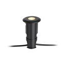 Črna vgradna svetilka Markslöjd Garden 24 Decklight, ø 60 mm
