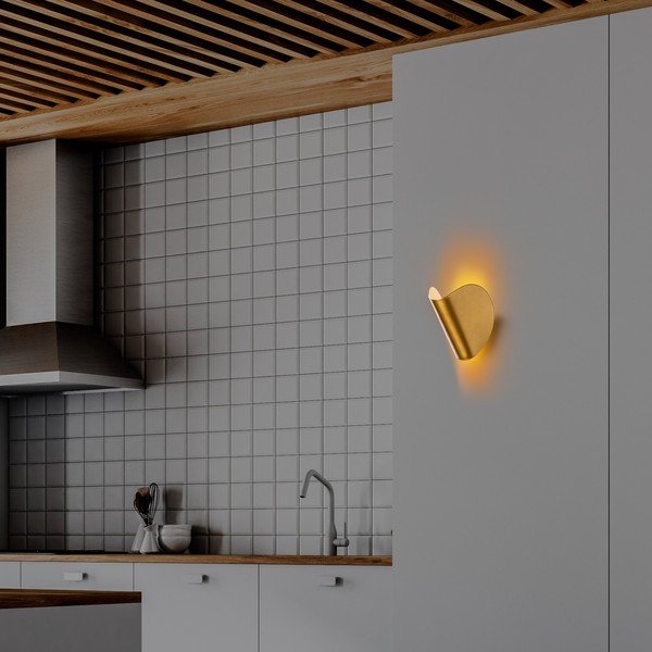 LED stenska svetilka v zlati barvi Heybe – Opviq lights-image-3