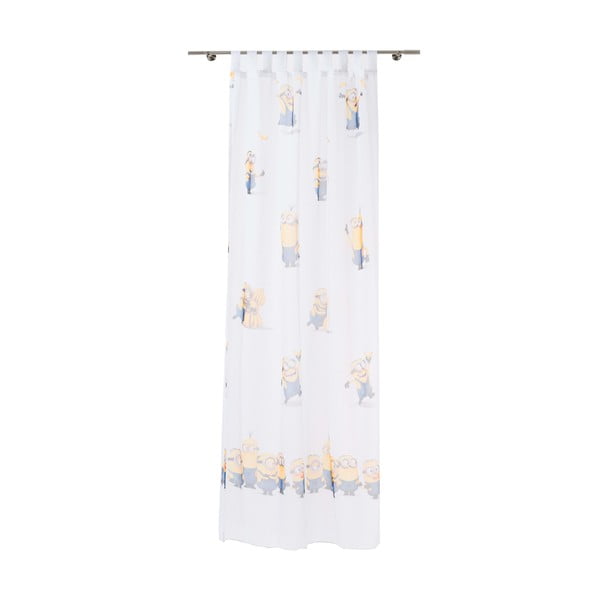 Otroška prosojna zavesa 140x245 cm Minions - Mendola Fabrics