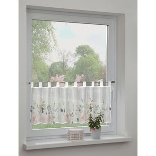 Bela prosojna zavesa 135x245 cm Floral – Sehlbach