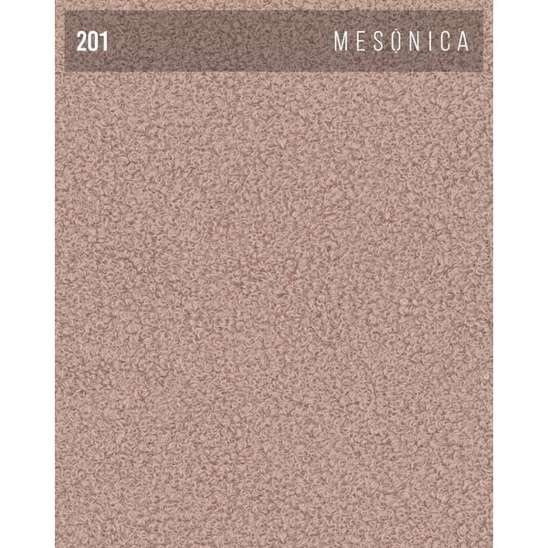 Svetlo rožnat tabure iz tkanine bouclé Feiro – MESONICA-image-3