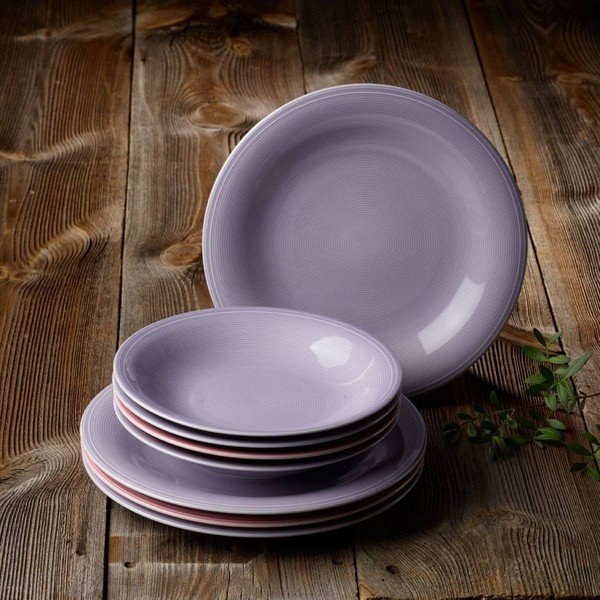 Vijolični porcelanski globoki krožnik Like skupine Villeroy & Boch, 23,5 cm-image-1