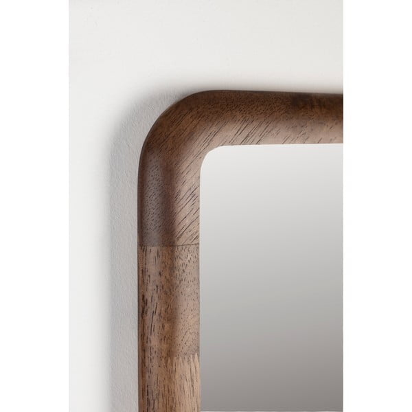 Stensko ogledalo z lesenim okvirjem 26x120 cm Nyko – White Label-image-3