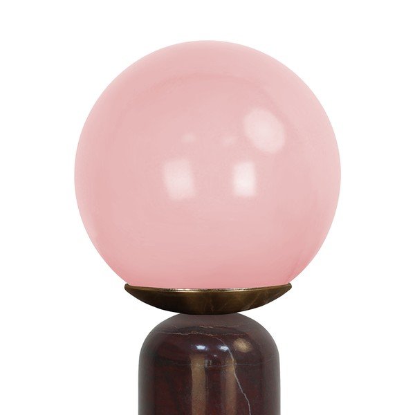 Bordo rdeča marmorna namizna svetilka (višina 38 cm) Lazio Sphere – Leitmotiv-image-4